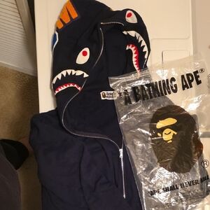 A Bathing Ape Black Shark Hoodie